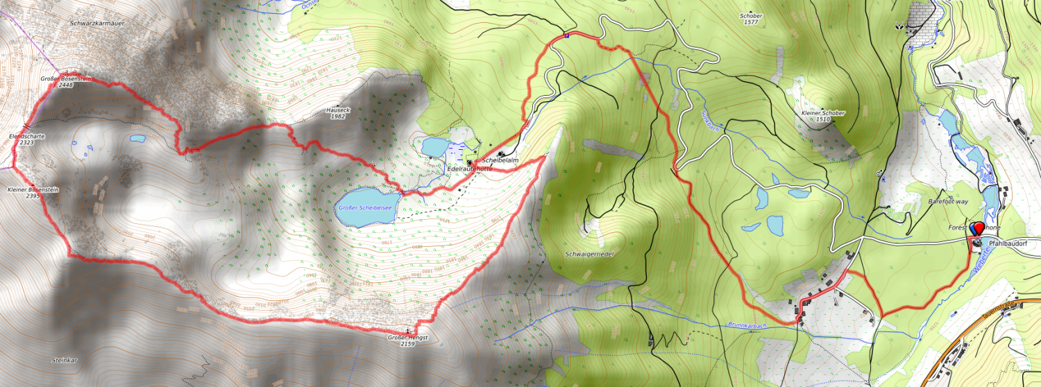 Route bzw. Strecke Großer Bösenstein Rundtour Route bzw. Strecke Großer Bösenstein Rundtour