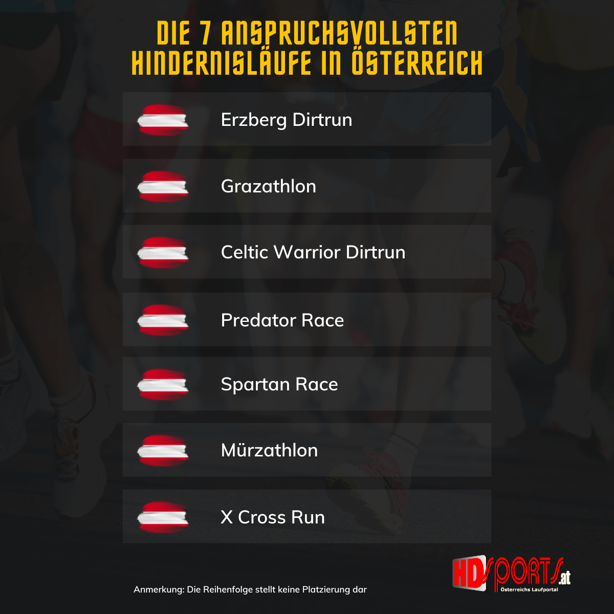 Die anspruchsvollsten Hindernisläufe in Österreich