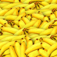 Banane vor dem Laufen