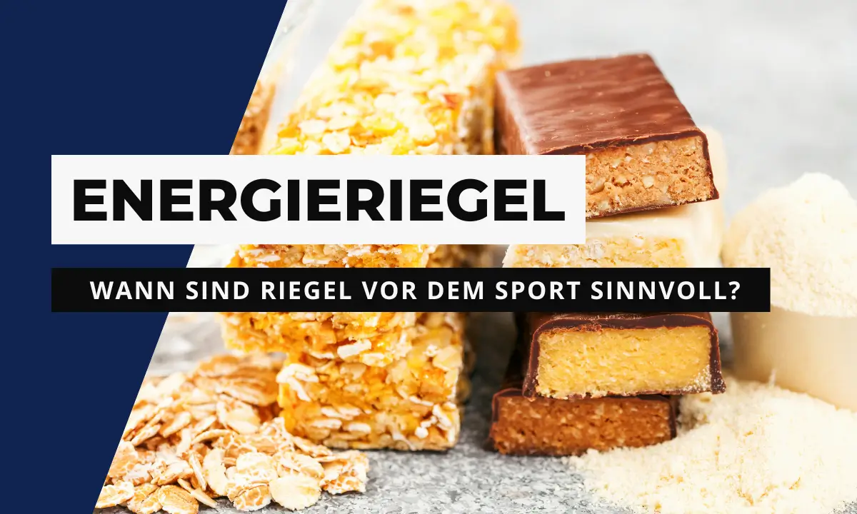 Energieriegel vor dem Sport