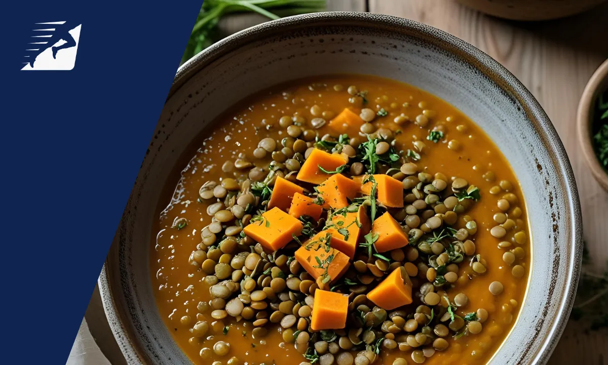 Linsensuppe mit Süßkartoffeln