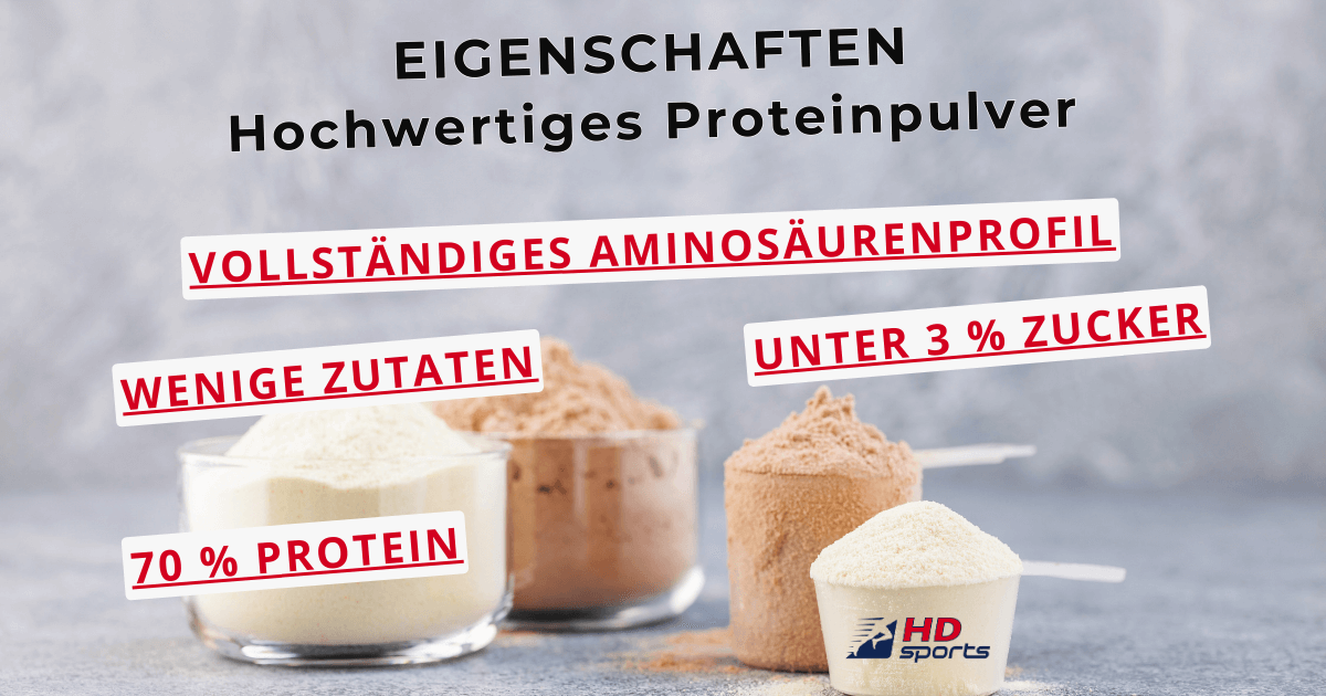 Wichtige Eigenschaften beim Eiweißpulver
