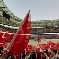 Flaggen von türkischen Fußballfans