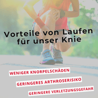 Laufen ist gesund für unser Knie