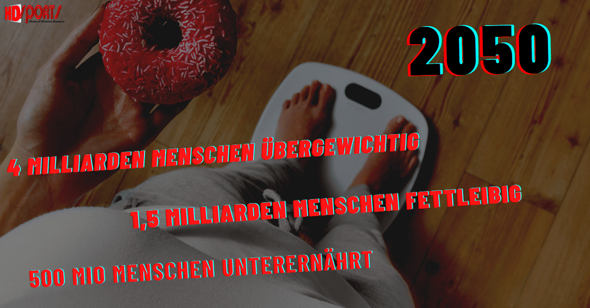 Fast 50 % der Menschen im Jahr 2050 übergewichtig!