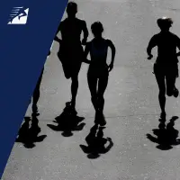 Läufer auf einer Straße