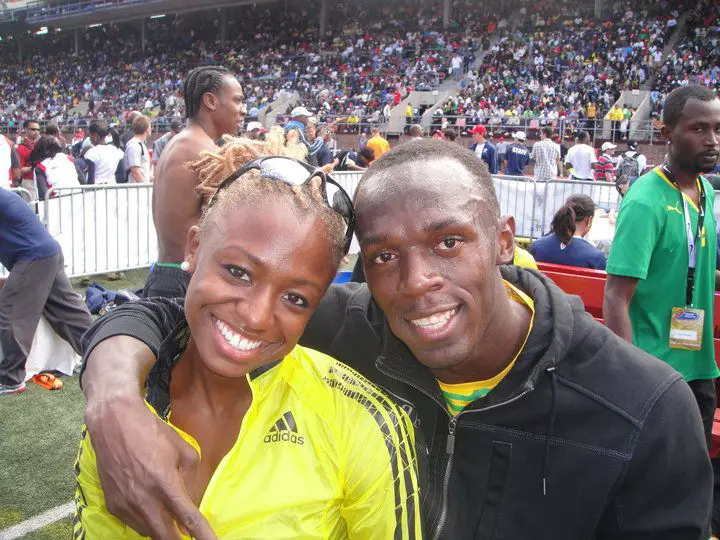 Dominique Blake With Usain Bolt Bywiki KevinGordon