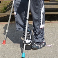 Der schnellste Marathonläufer auf Krücken!