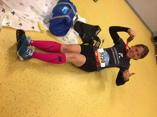Cindy Haase beim Amsterdam Marathon