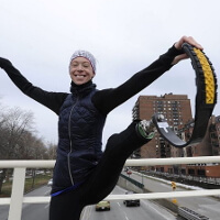 Adrianne Haslet lief 3 Jahre nach einem Terroranschlag wieder Marathon. Foto Instagram