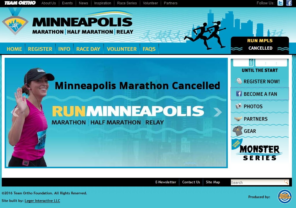 Unverständlich: Erst 10 Tage vor dem Marathon wird das Event abgesagt.