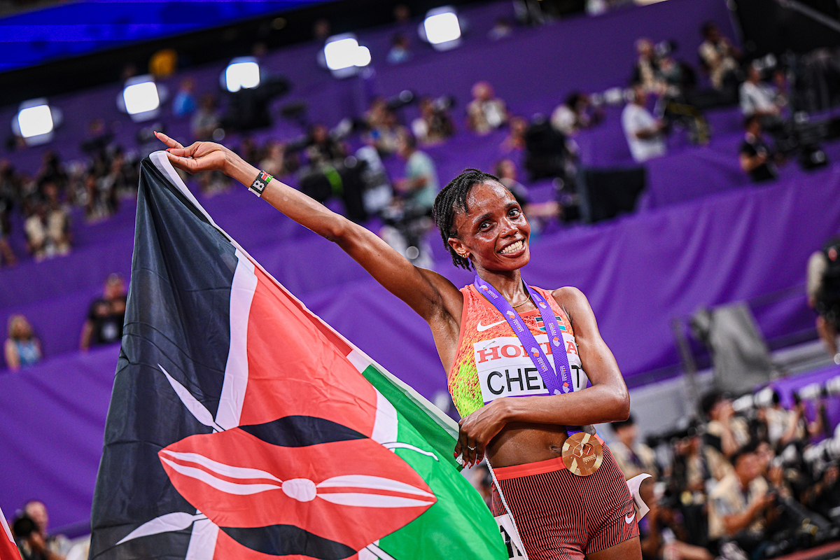 Olympiasiegerin Beatrice Chebet ist nun auch Weltmeisterin.
