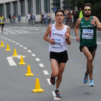 Hervorragender WM-Marathon für Valentin Pfeil