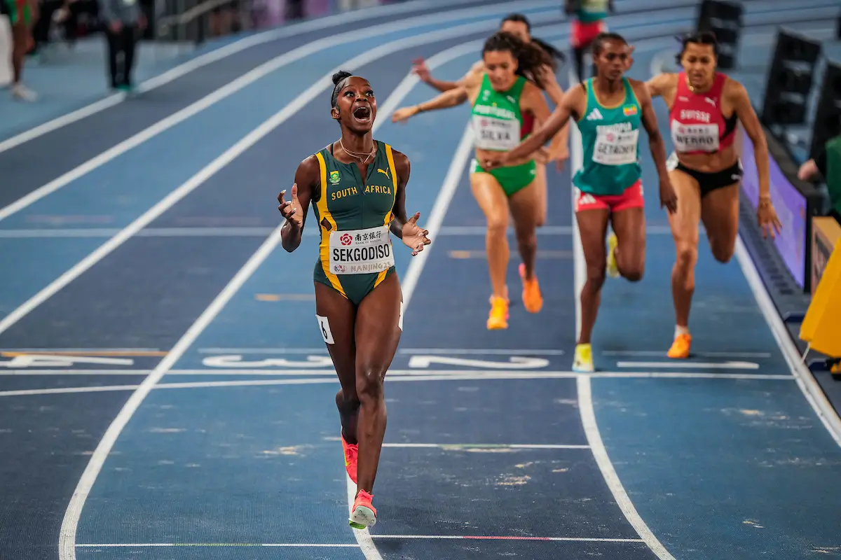 Prudence Sekgodiso im WM-Finale 2025