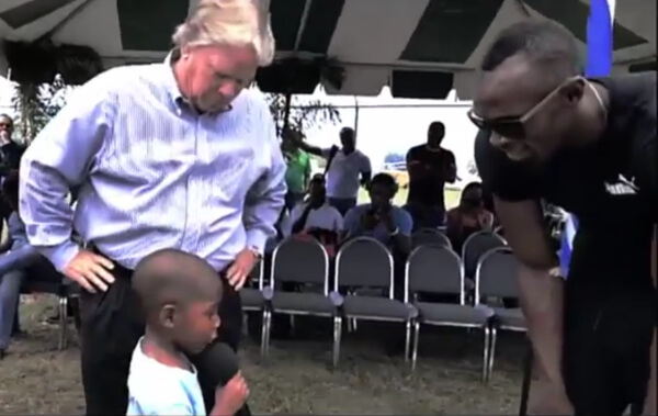 Diese Frage überraschte selbst Superstar Usain Bolt.