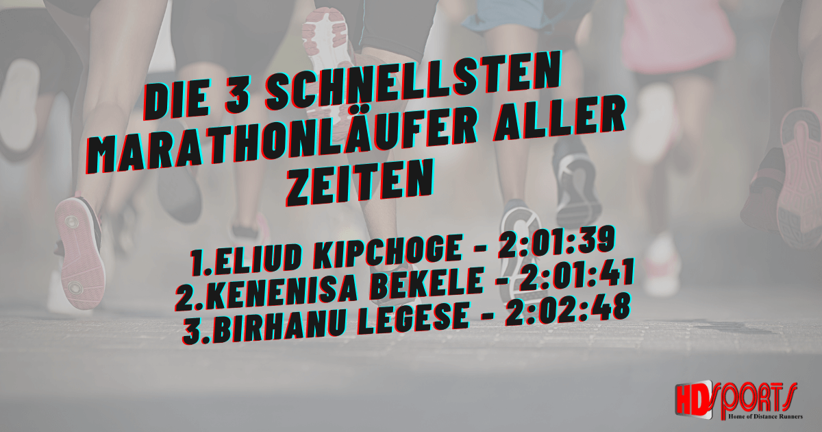 Die schnellsten Marathonläufer aller Zeiten. Stand: Jänner 2021