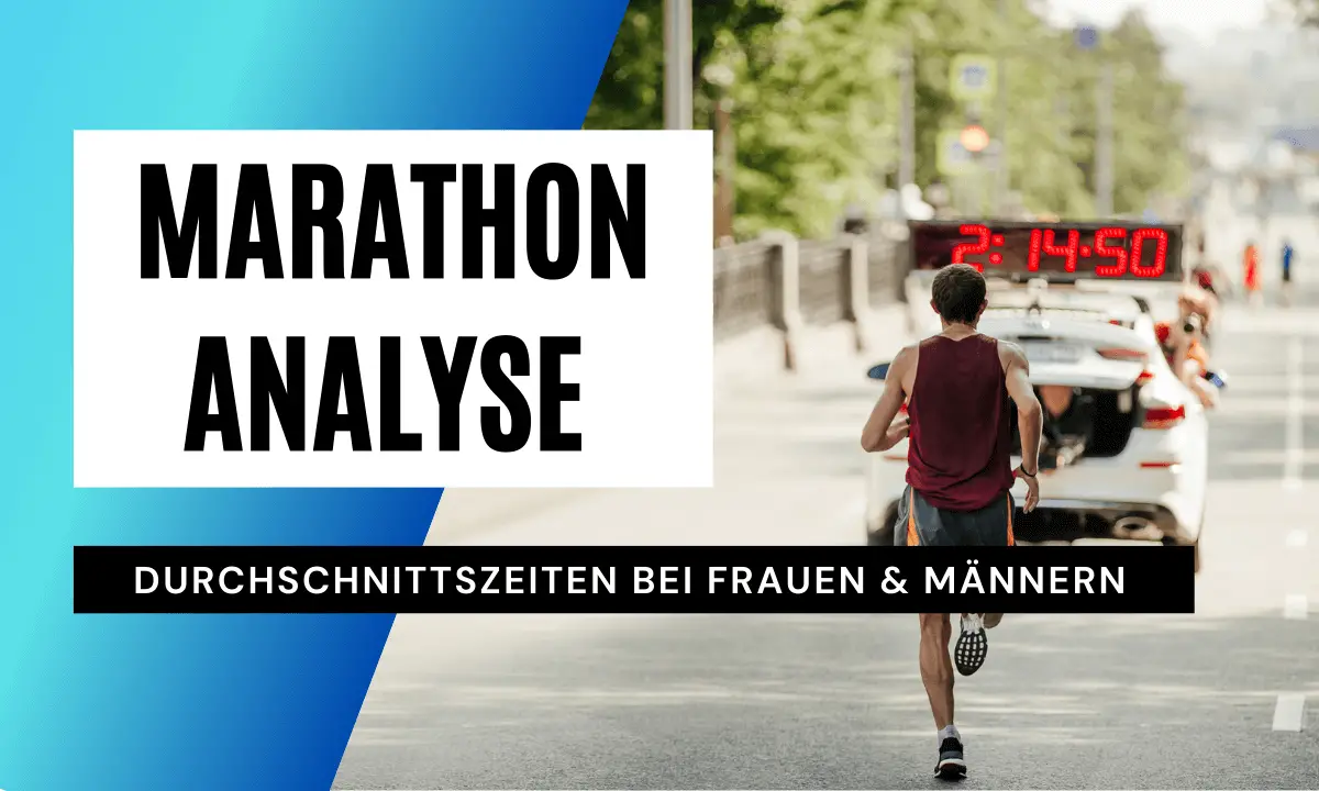 Marathon-Durchschnittszeiten bei Frauen und Männern