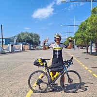 Christoph Strasser beim Transcontinental Race