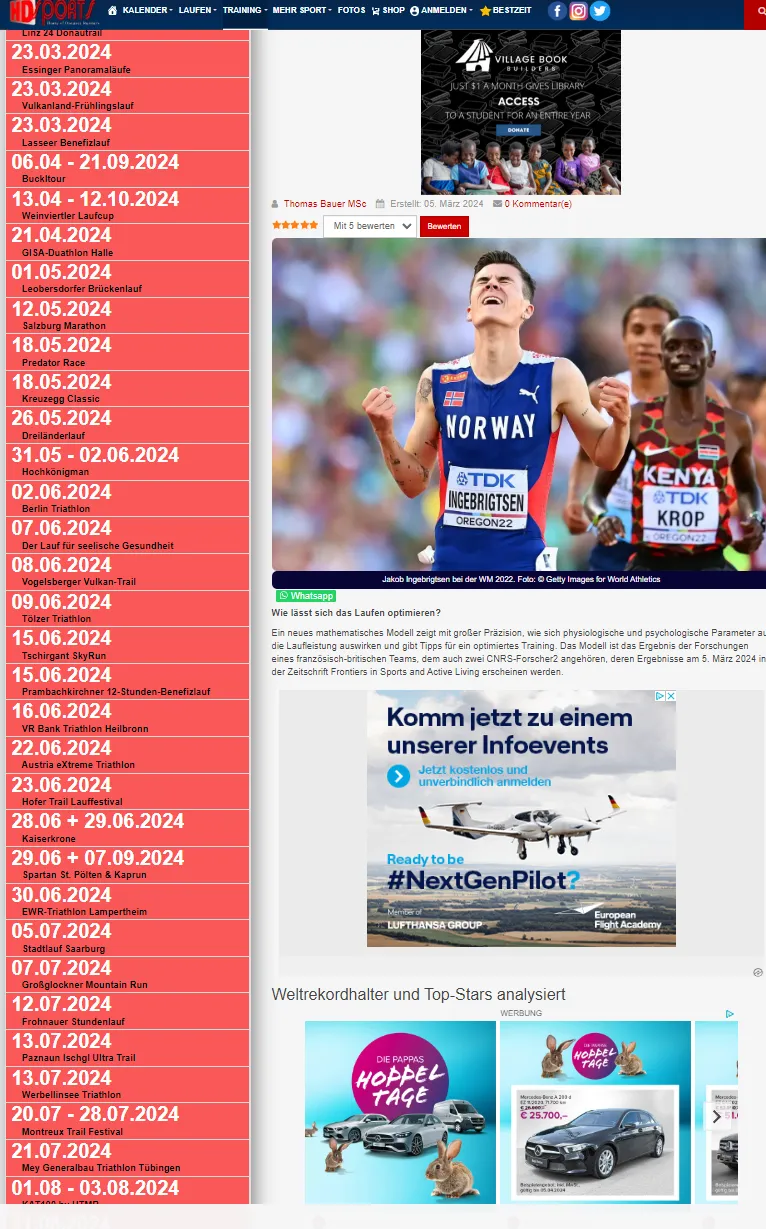 Ezoic Screenshot Werbung