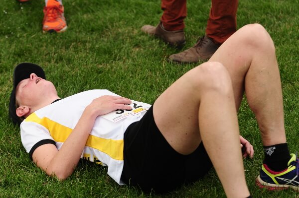 Erschöpfter Läufer