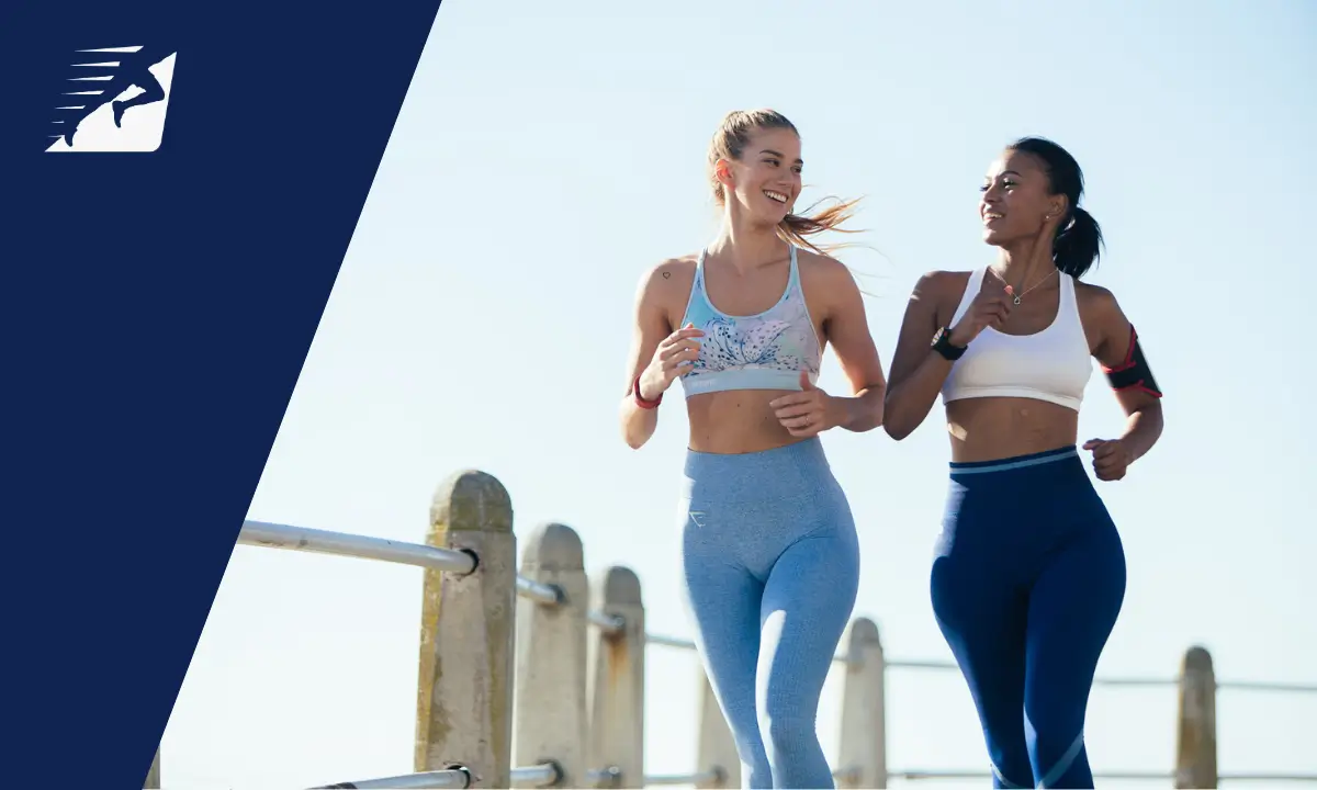 Zwei Frauen beim Laufen