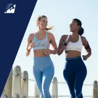 Zwei Frauen beim Laufen