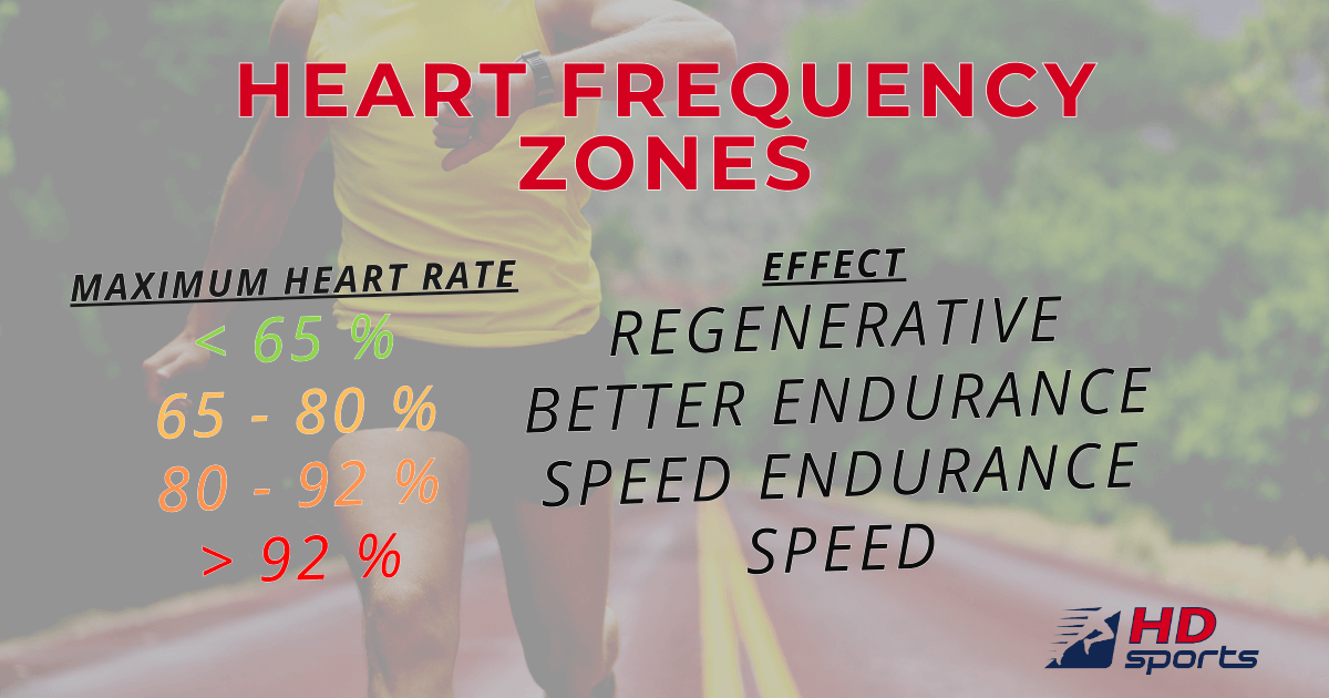 Heart rate zones during running Heart rate zones during running
