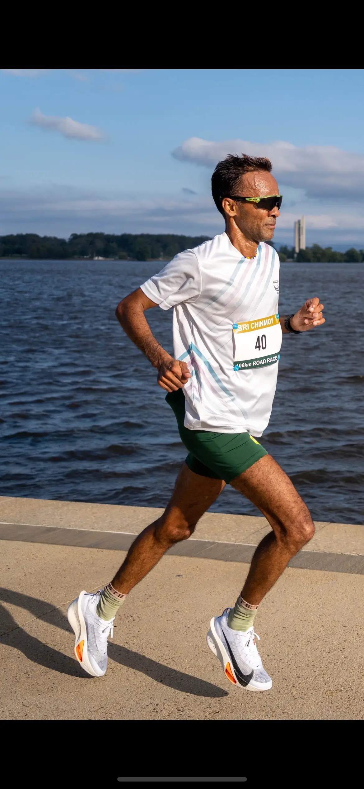 Wayne Spies beim 100km-Debüt. (Foto: Bron Spies) Wayne Spies beim 100km-Debüt.