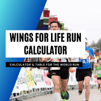 Wings for Life World Run Calculator