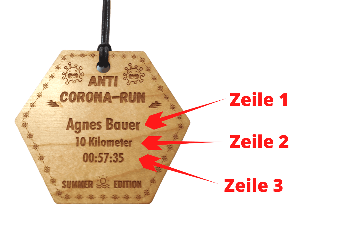 Holzmedaille persoenlich beschreibung