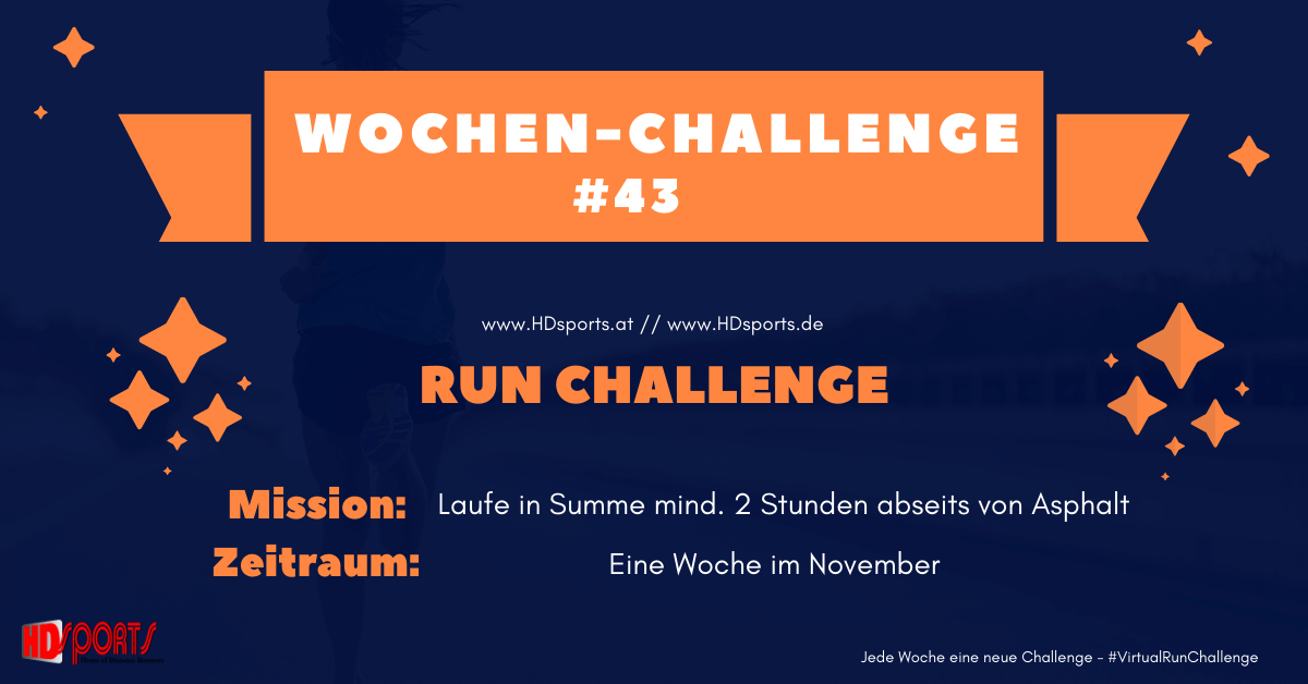 Lauf Challenge November - Wochen Aufgabe
