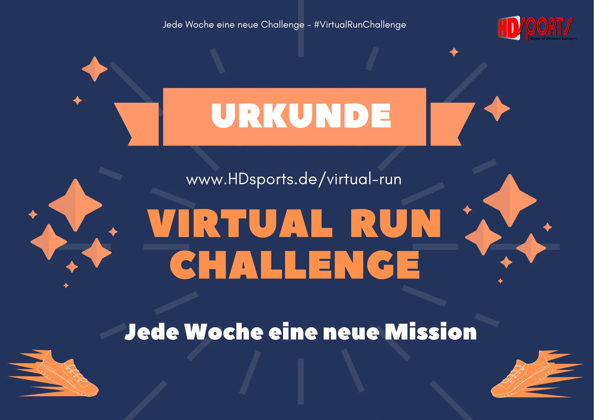Virtual Run Challenge - Urkunde