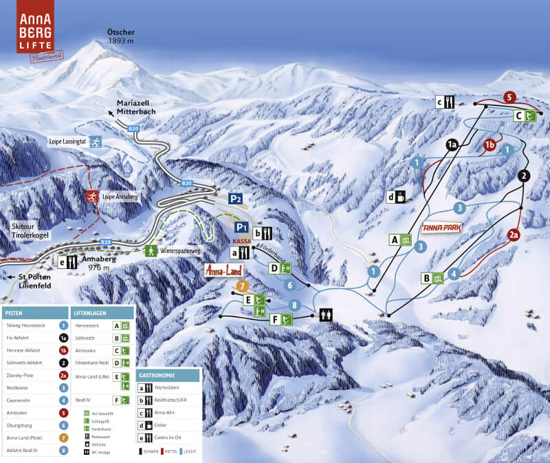 Pistenplan Annaberg