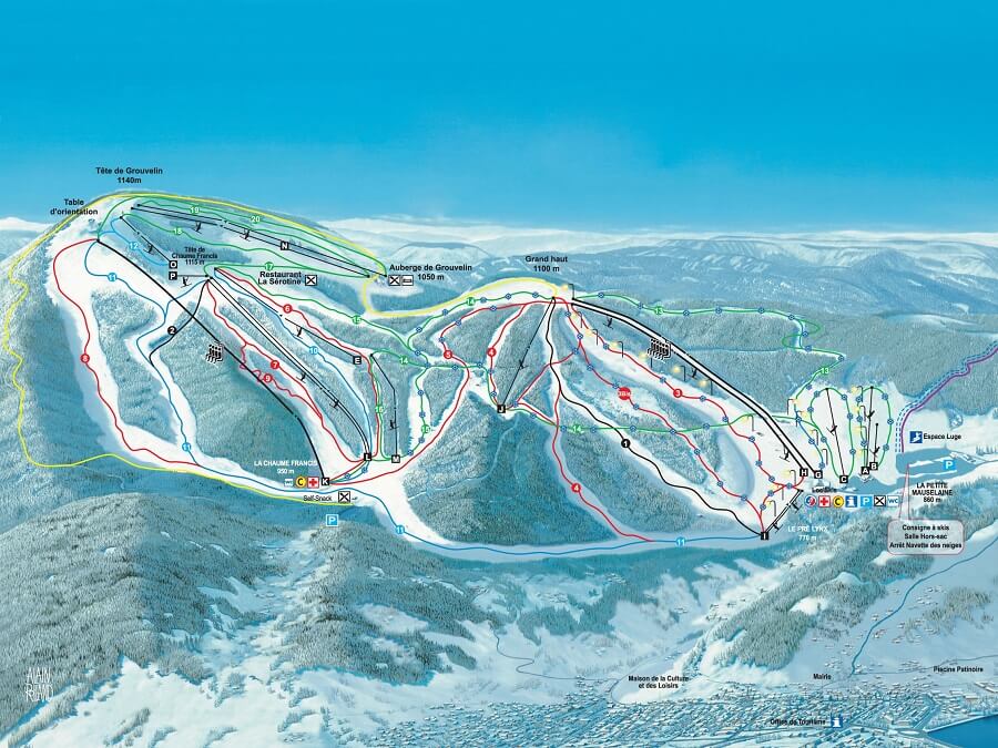 Pistenplan Gérardmer