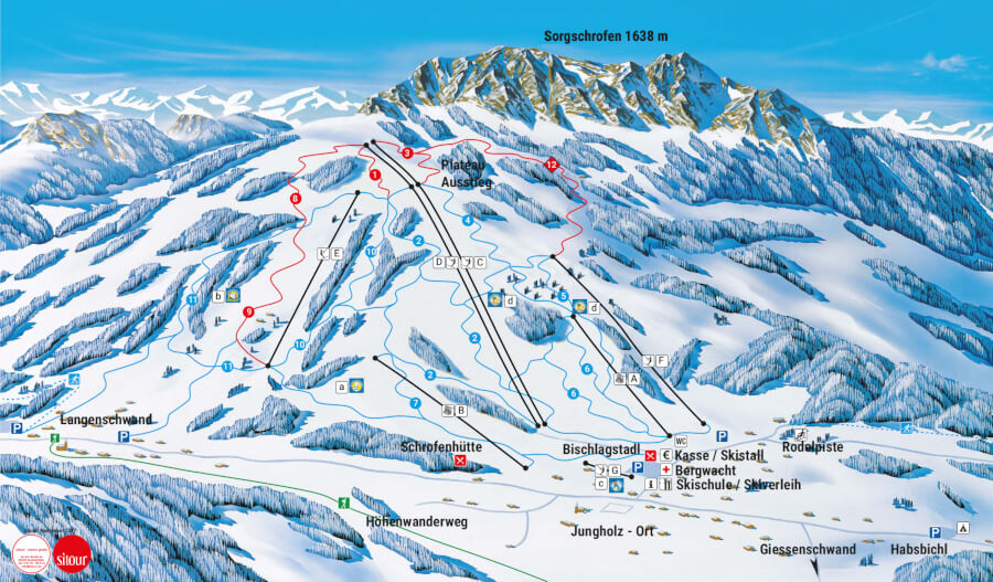 Pistenplan Jungholz