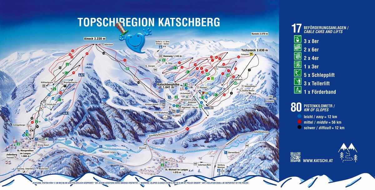 Pistenplan Katschberg