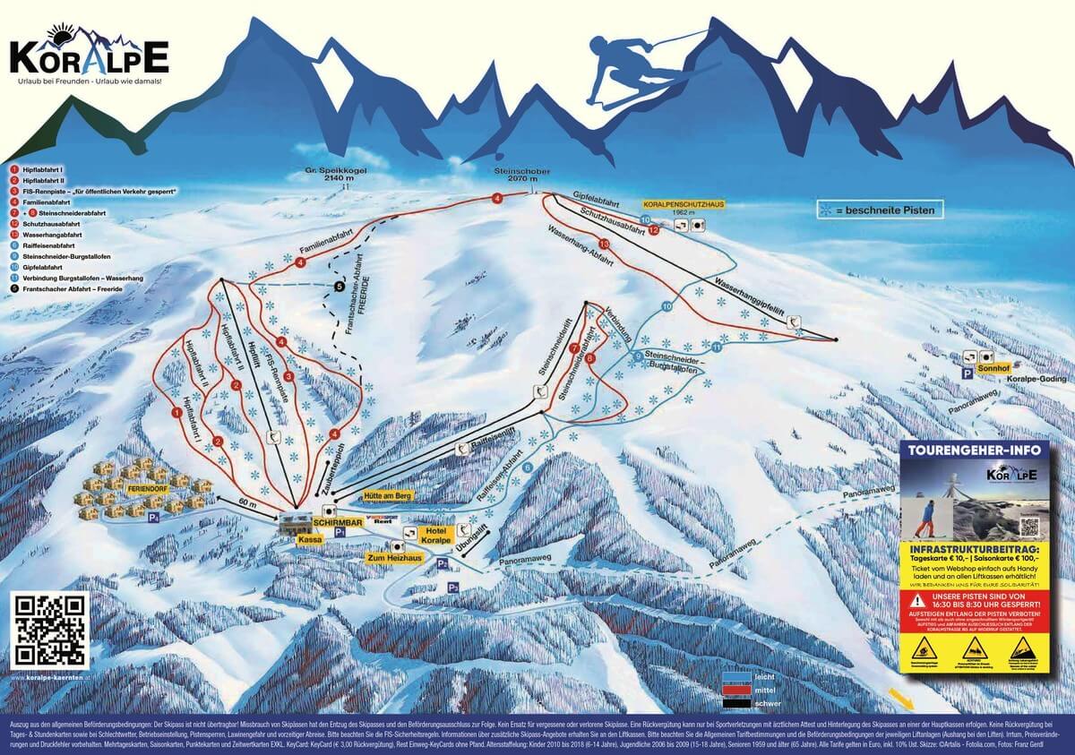 Pistenplan Koralpe