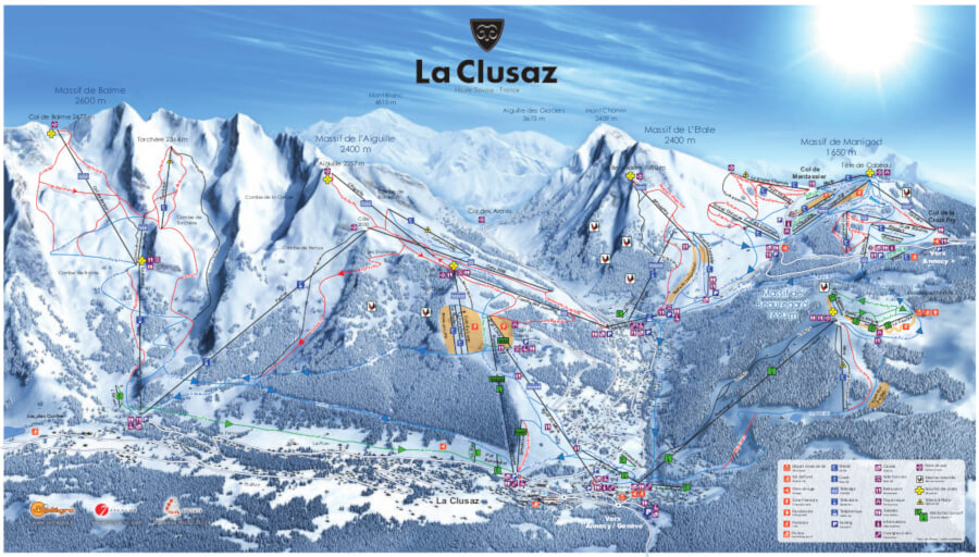 Pistenplan La Clusaz