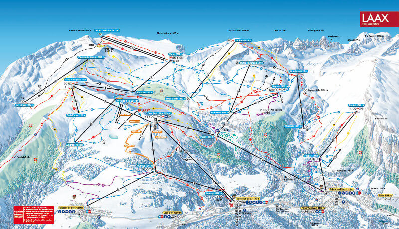 Pistenplan Laax