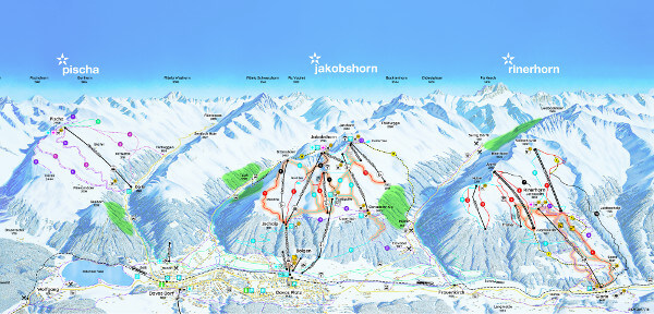 Pistenplan Jakobshorn (Davos)
