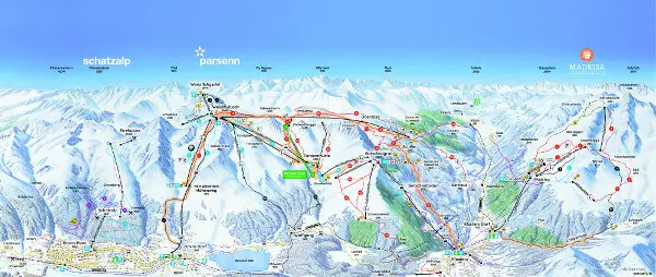 Pistenplan Schatzalp (Davos)