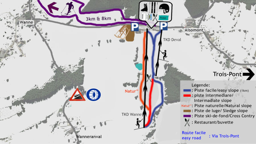 Pistenplan Val de Wanne