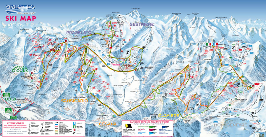Pistenplan Vialattea