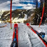 Ski eines Skifahrers