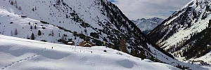 Die Schweinfurter Hütte im Winter