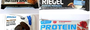 Gesunde Proteinriegel und Eiweißriegel