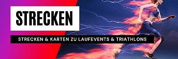 Strecken zu Laufveranstaltungen und Triathlons