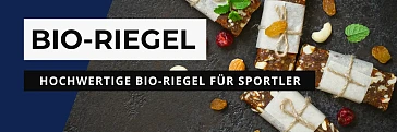 Vier verschieden Bio-Riegel
