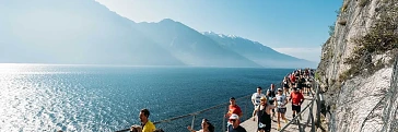 The Lake Garda 42 Marathon is one of several stunning lake runs in Italy.