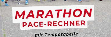 Marathon Pace-Rechner und Marathon-Tempotabelle